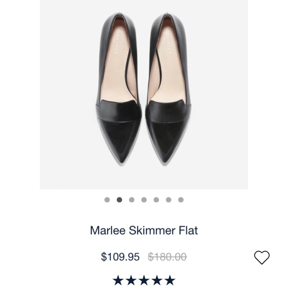 Brand New Cole Haan Marlee Skimmer Flat Black